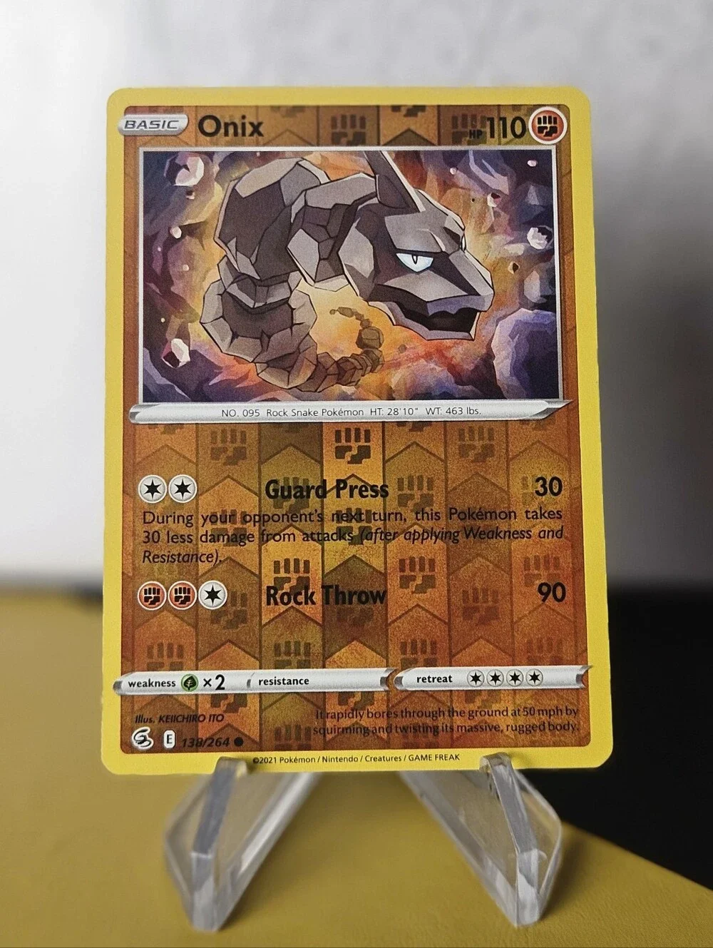 Onix 138/264 Pokemon TCG Reverse Holo Rare